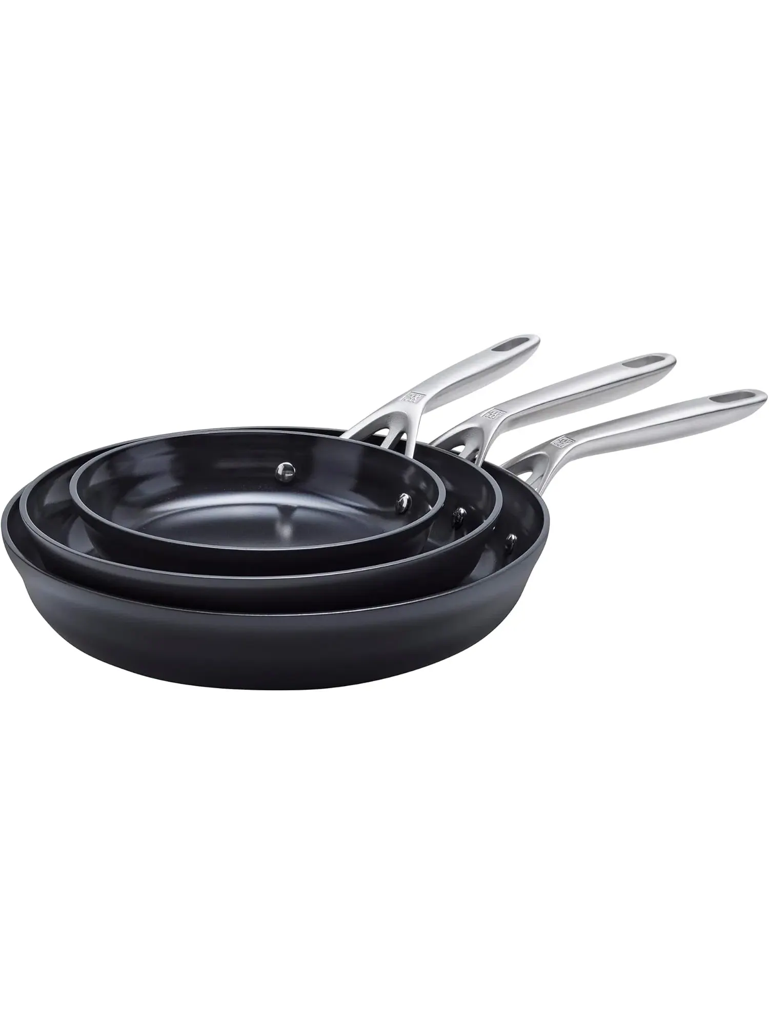 Набор сковород Zwilling Motion Ceramic Hard Anodized, 3 предмета, 20/25/30 см