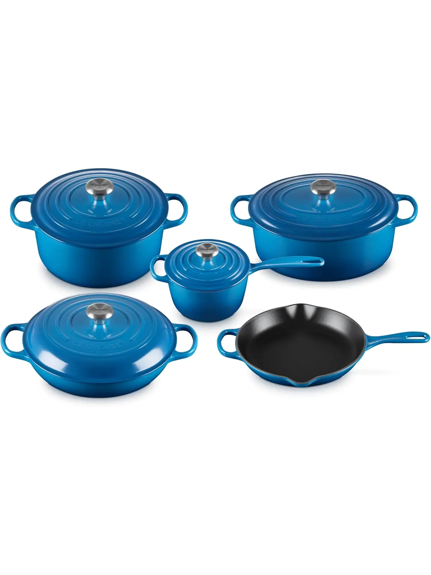 Набор чугунной эмалированной посуды Le Creuset Signature, 9 предметов