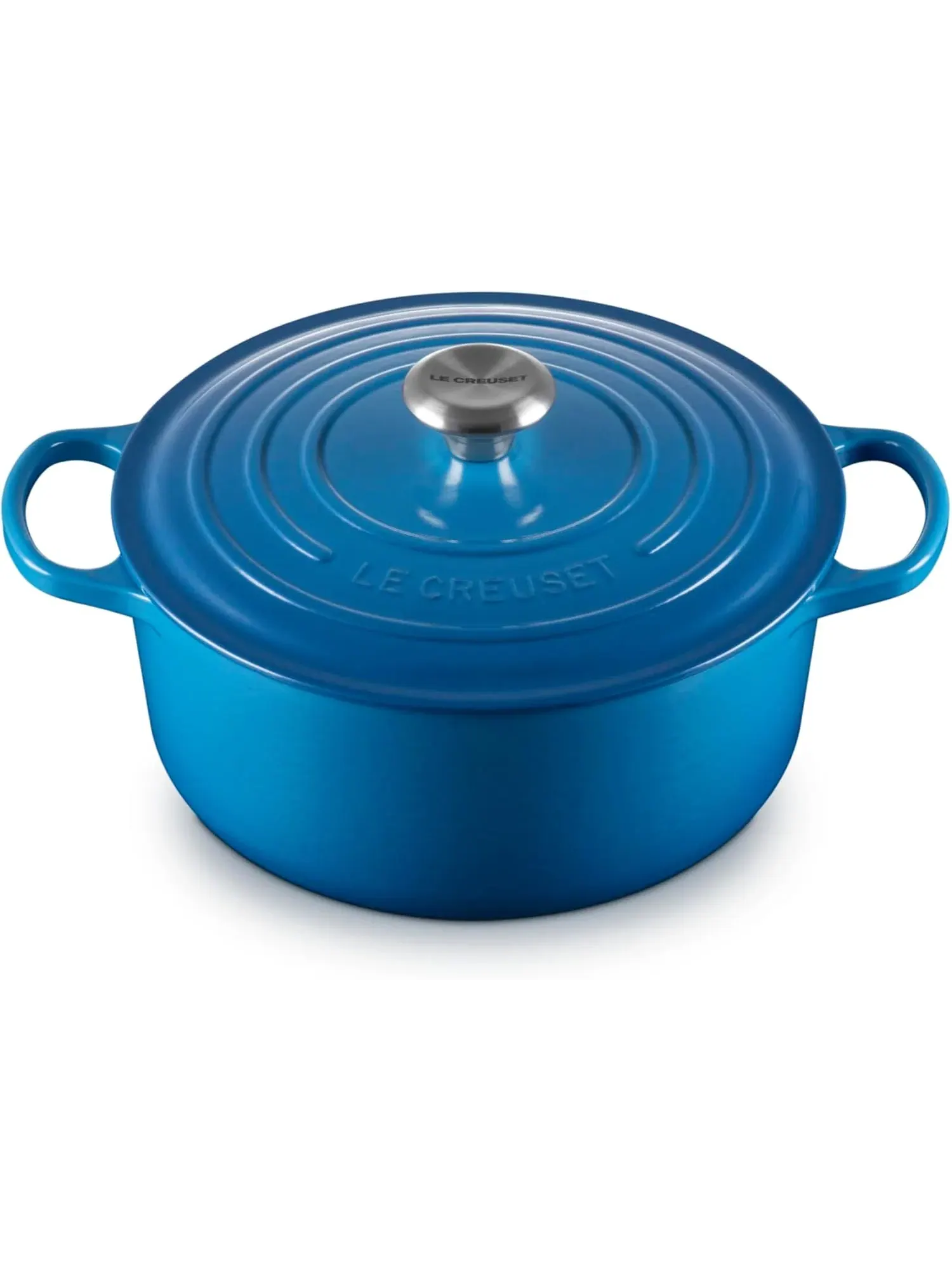 Набор чугунной эмалированной посуды Le Creuset Signature, 9 предметов — изображение 2 из 18, ярко-синий
