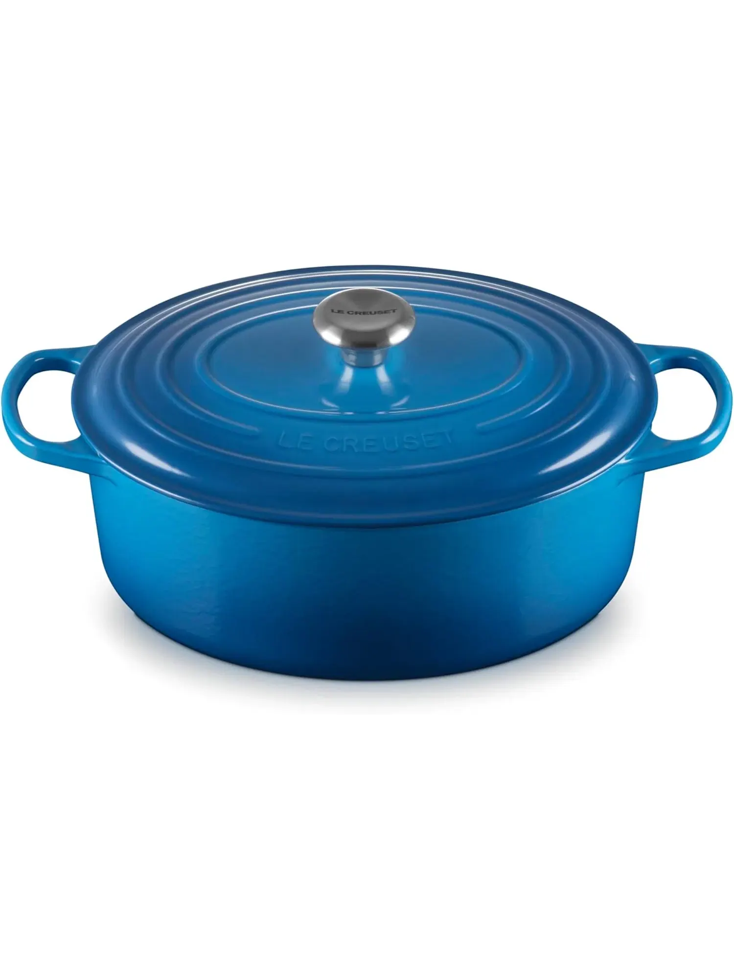 Набор чугунной эмалированной посуды Le Creuset Signature, 9 предметов — изображение 5 из 18, ярко-синий