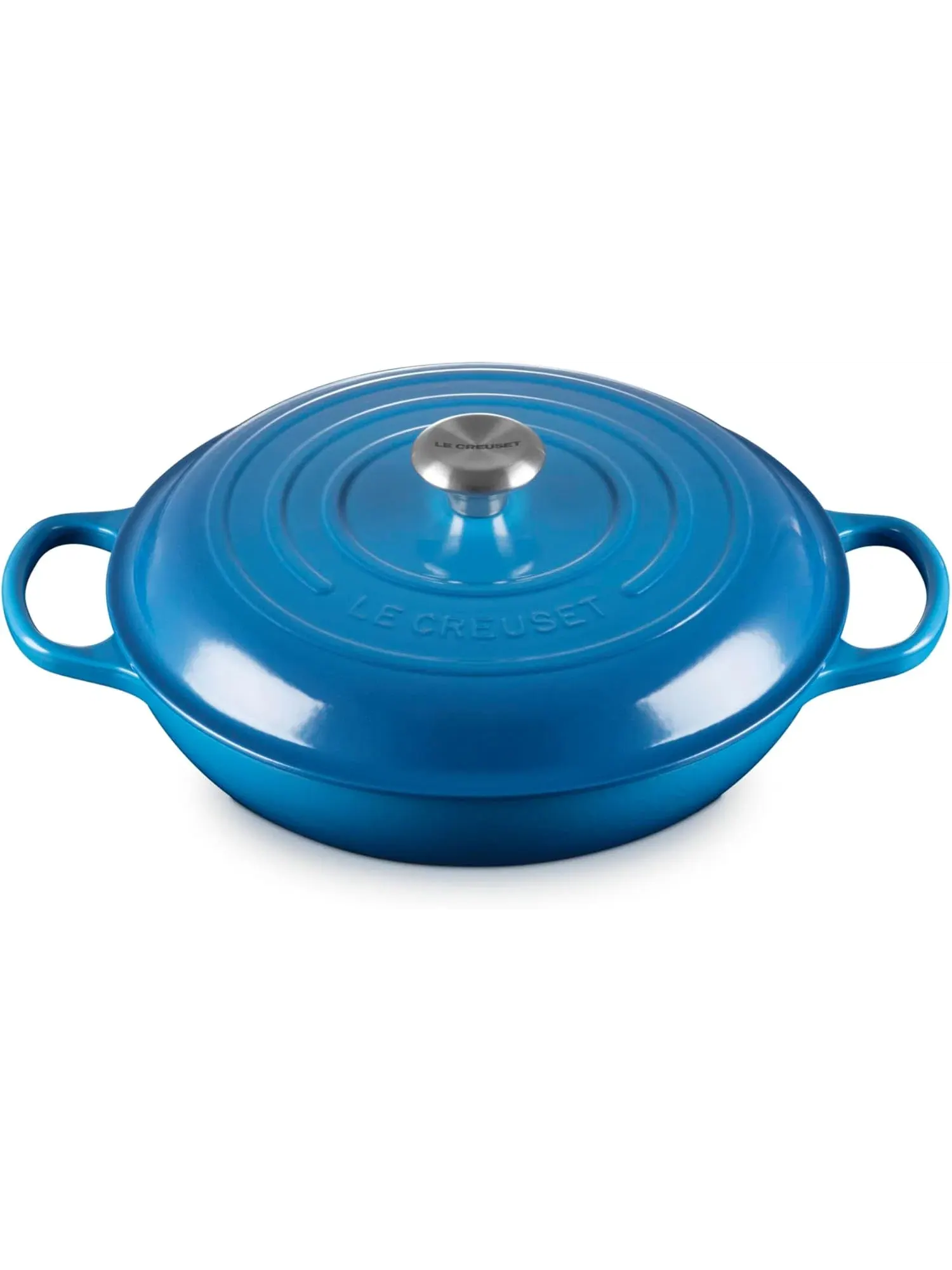 Набор чугунной эмалированной посуды Le Creuset Signature, 9 предметов — изображение 8 из 18, ярко-синий