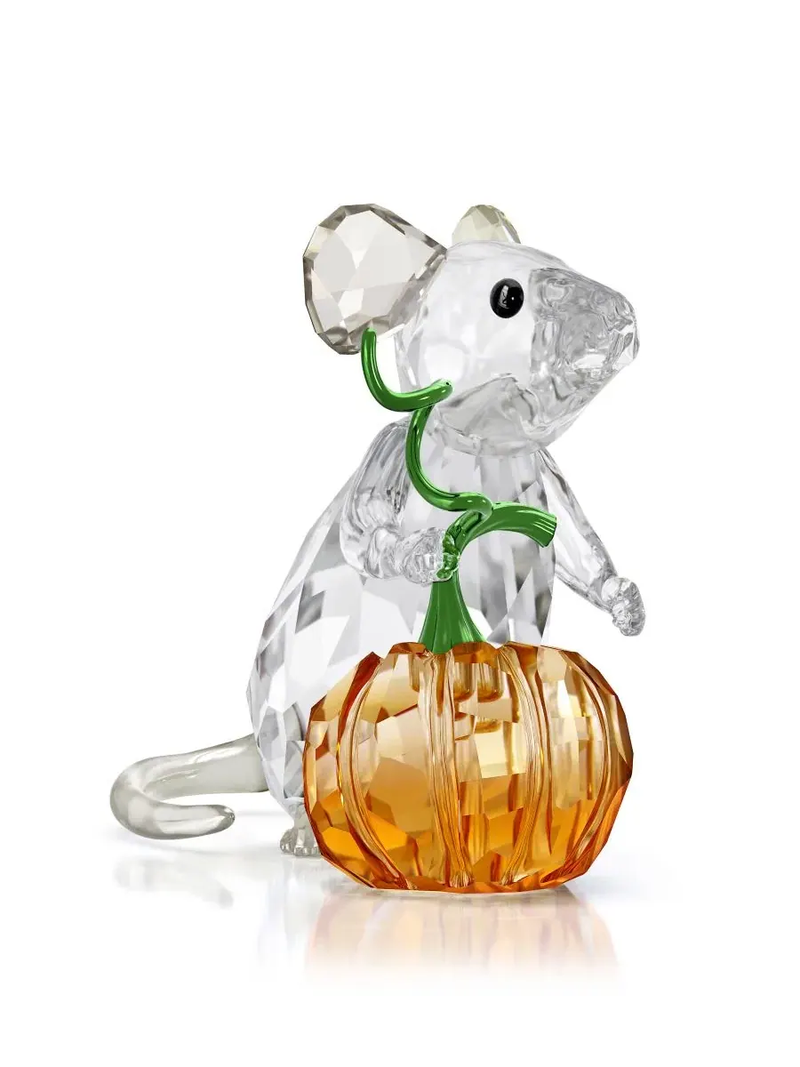 Декоративная фигурка из кристаллов Idyllia Mouse and Pumpkin Swarovski