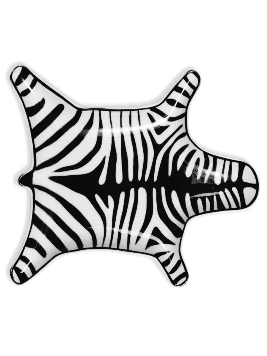 Сервировочное блюдо-подставка Zebra, фарфор Jonathan Adler — белый