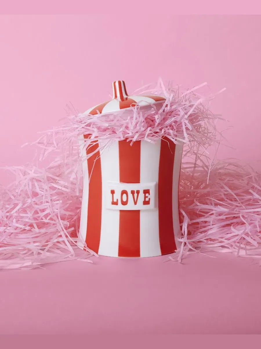 Контейнер для хранения Vice Love 30 oz Jonathan Adler — изображение 3 из 3, красный