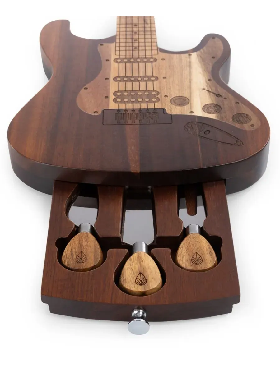 Набор из 10 разделочных досок и инструментов Guitar Legend Toscana — изображение 8 из 9, коричневый