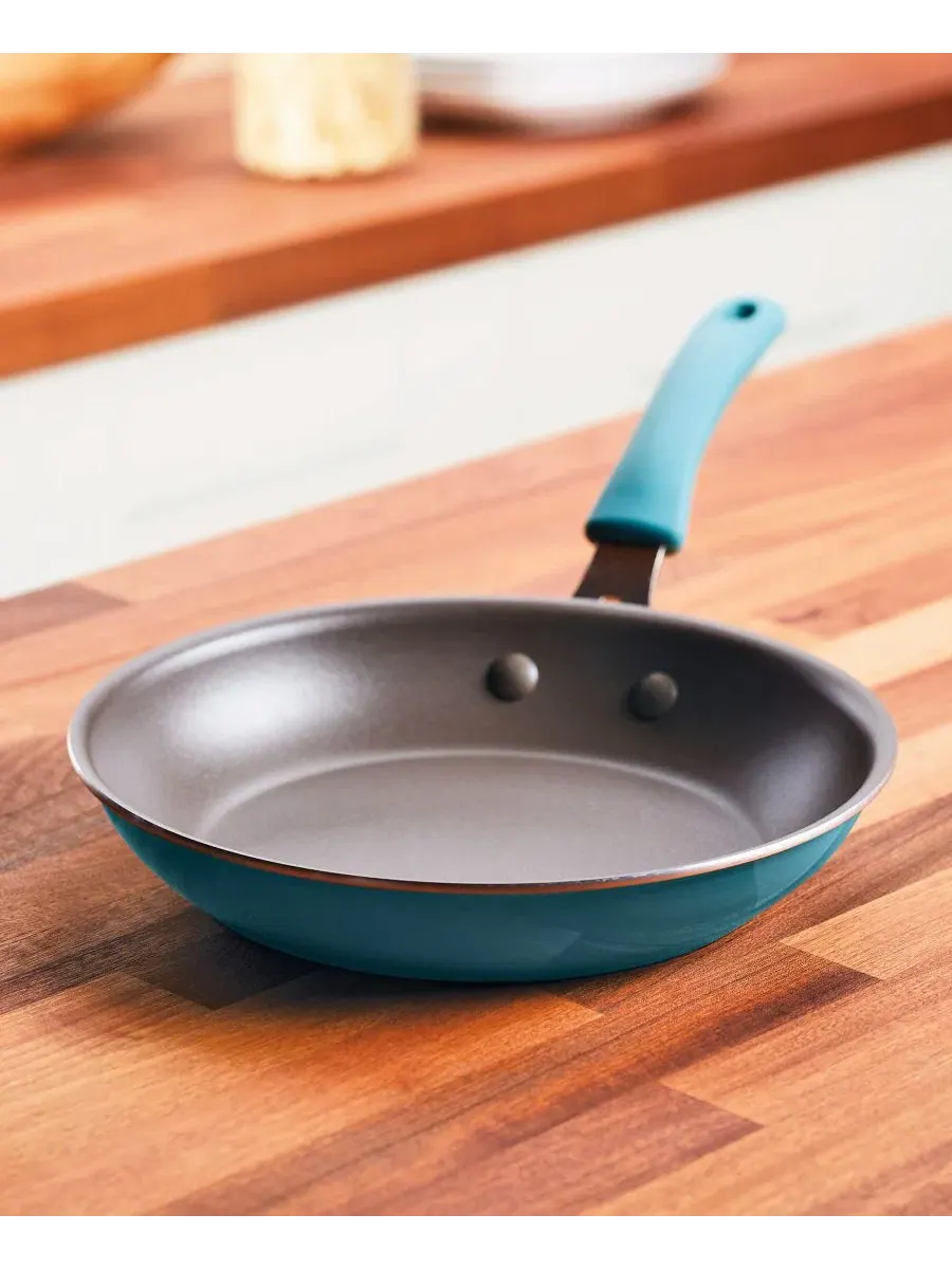 Сковорода Cook + Create из алюминия с антипригарным покрытием, 25 см Rachael Ray — изображение 5 из 9, синий