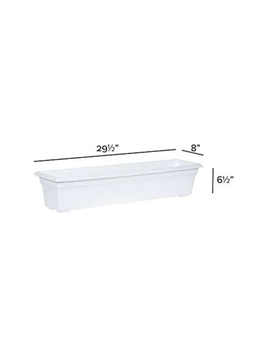 Novelty Кашпо Countryside Flower Box, белое - 76 см — изображение 3 из 3, белый