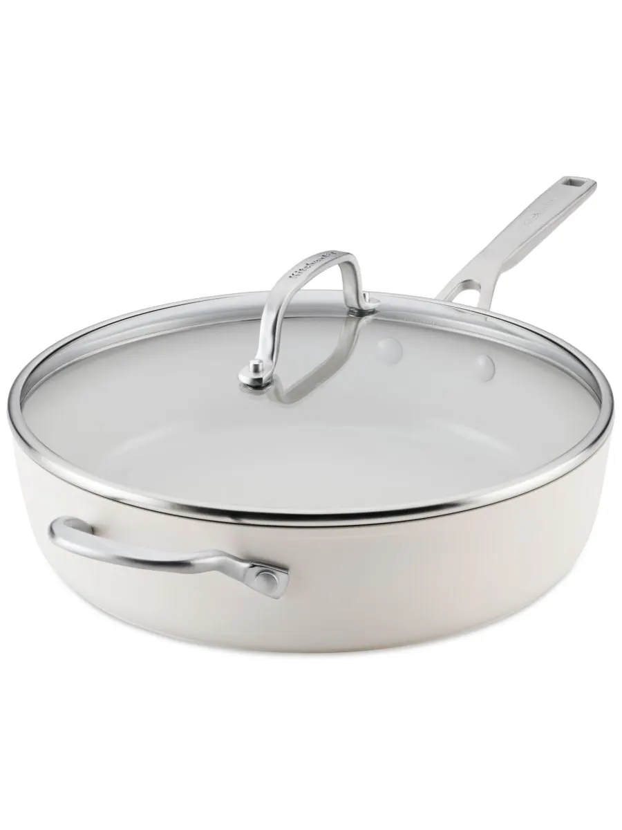 Сотейник с крышкой KitchenAid Hard Anodized Ceramic, 4.7 л/30 см