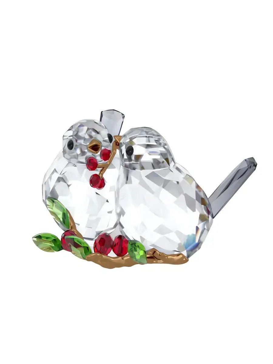Фигурка из кристаллов Idyllia Bird Couple and Berries Swarovski — изображение 2 из 4, прозрачный красный