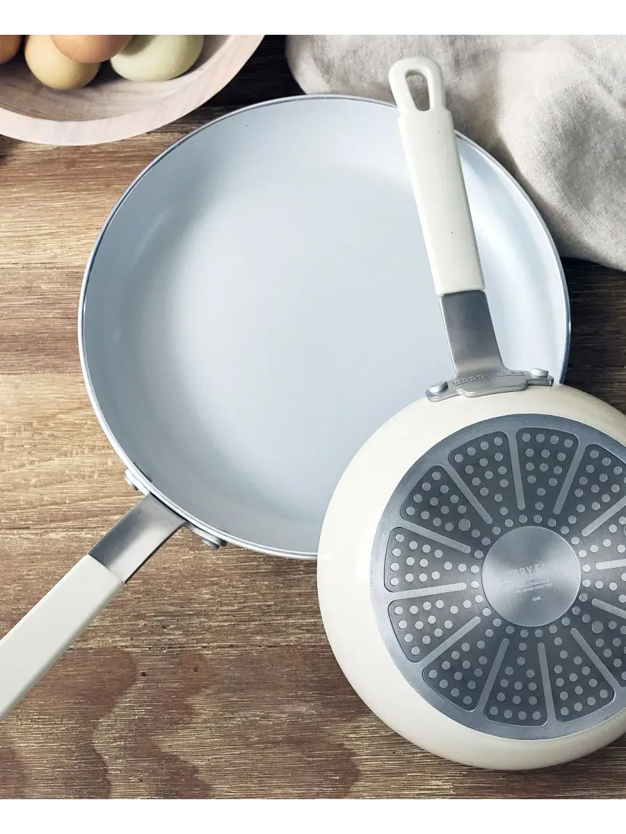 Набор сковород GreenPan X Bobby Flay, 2 предмета, 20/26 см — изображение 7 из 9, бежевый