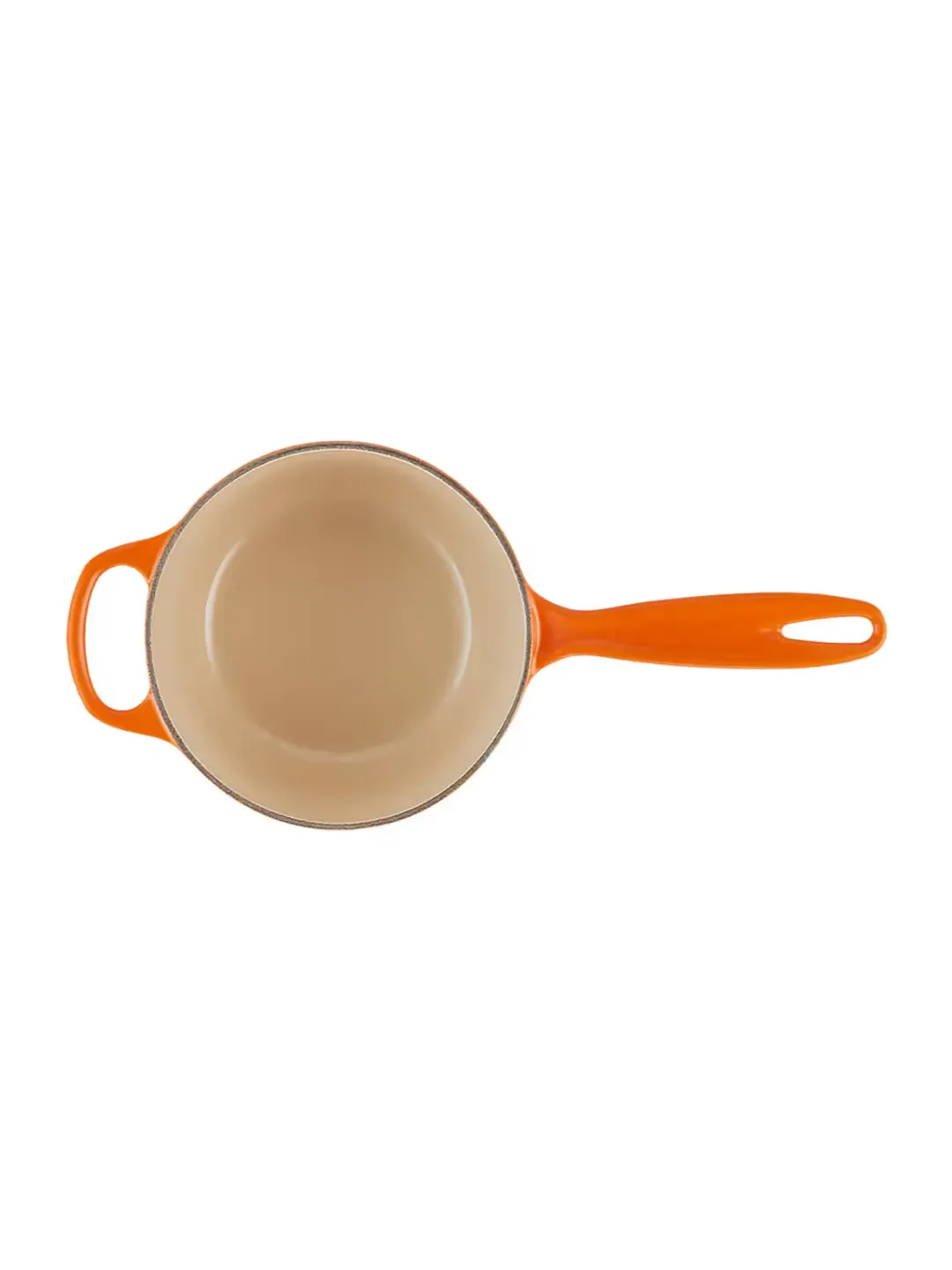 Ковш чугунный Le Creuset Signature с ручкой, 1,5 л, 16 см — изображение 2 из 3, оранжевый
