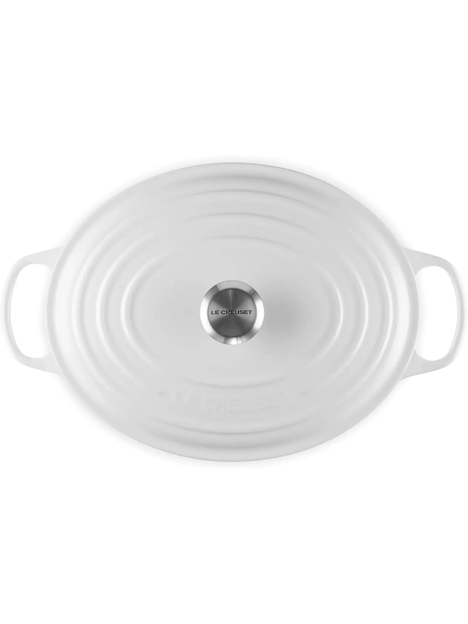 Кастрюля овальная Le Creuset Signature, 7,5 л, 33 см — изображение 2 из 6, белый