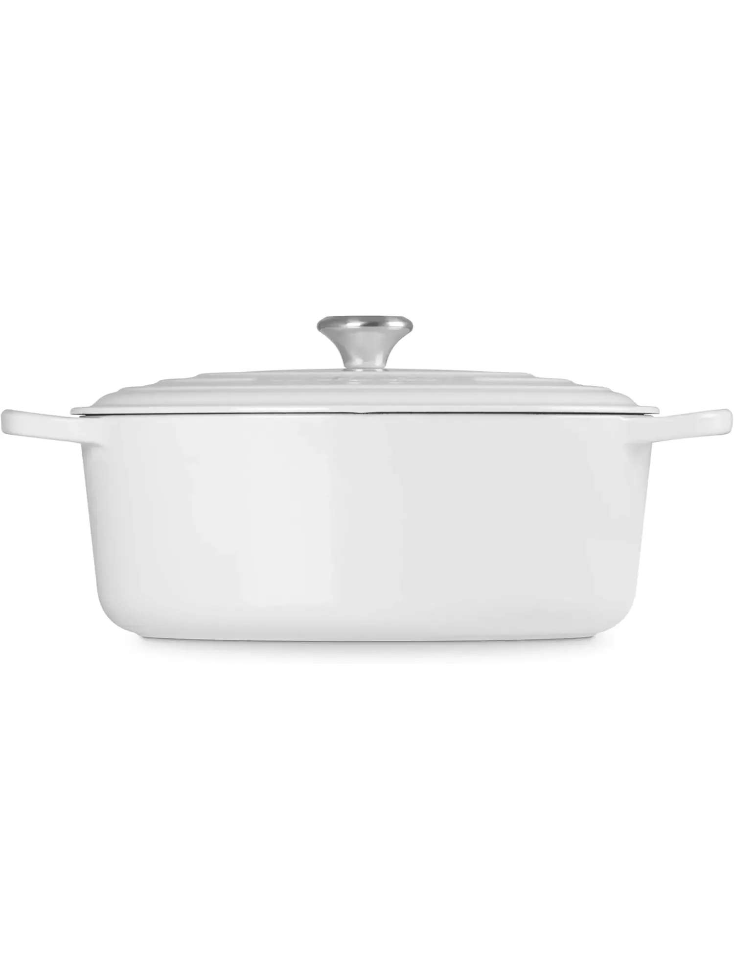 Кастрюля овальная Le Creuset Signature, 7,5 л, 33 см — изображение 4 из 6, белый