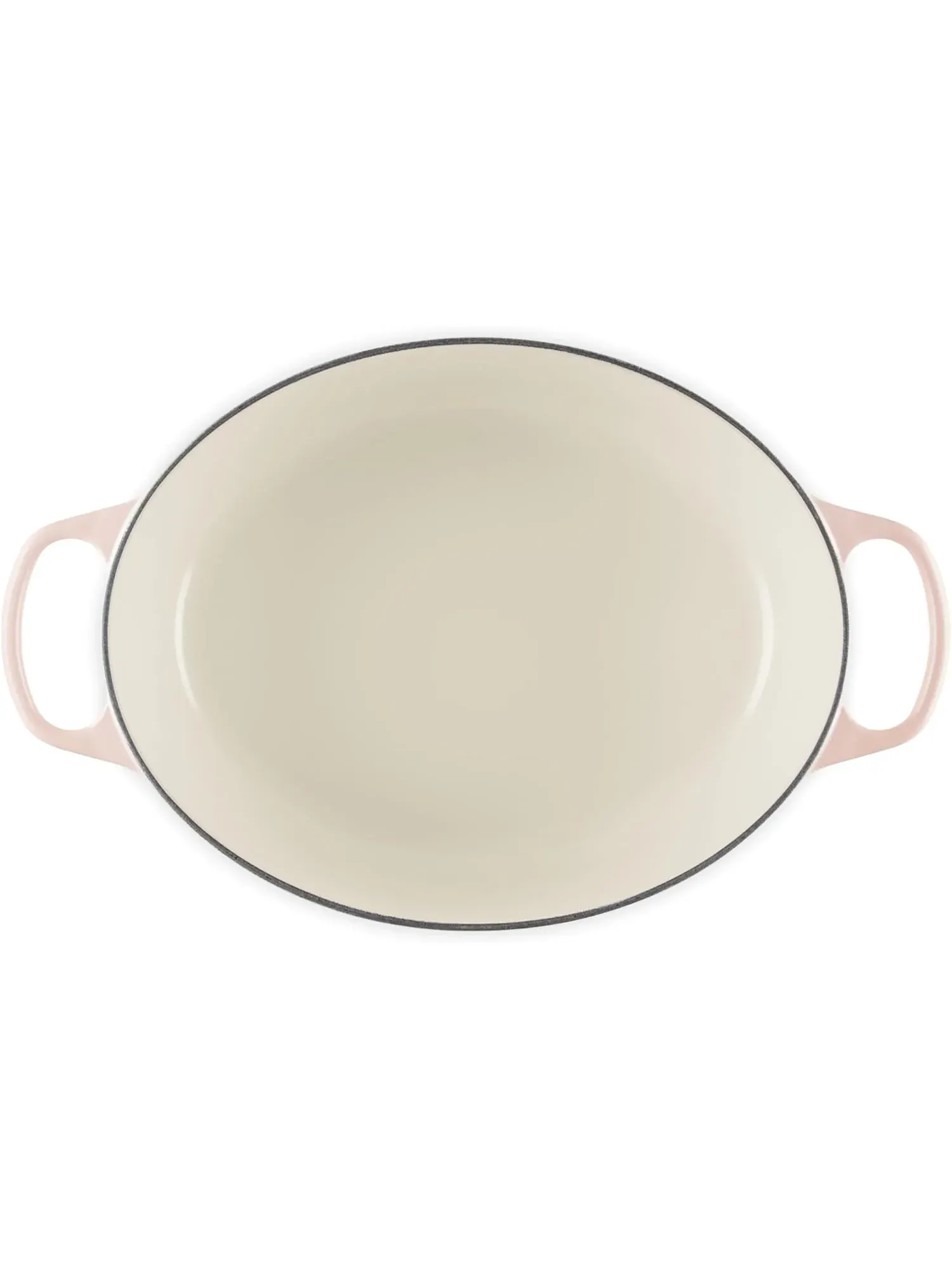 Кастрюля овальная Le Creuset Signature, 7,5 л, 33 см, персиковый — изображение 3 из 6, розовый