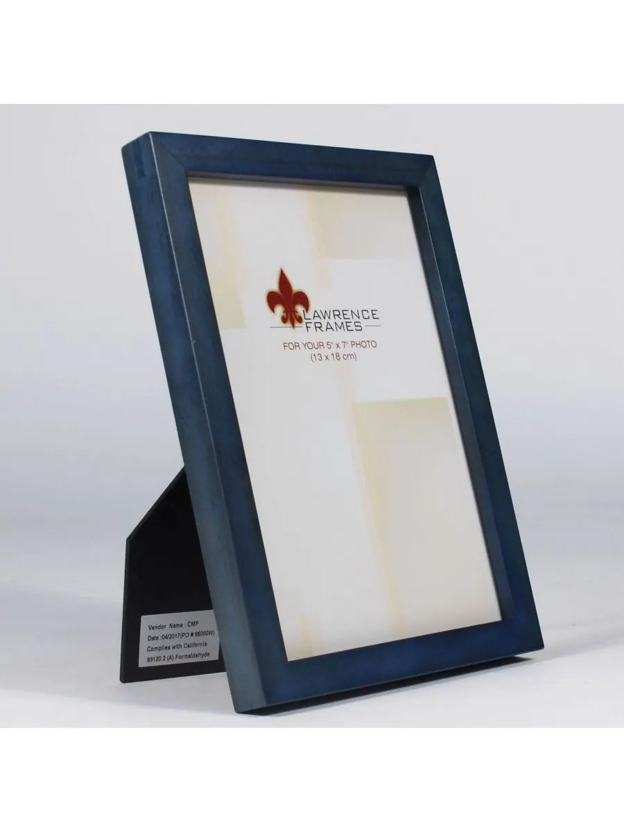 Lawrence Frames Рамка для картины из синего дерева - Коллекция "Галерея" - 5" x 7" — изображение 2 из 3, синий
