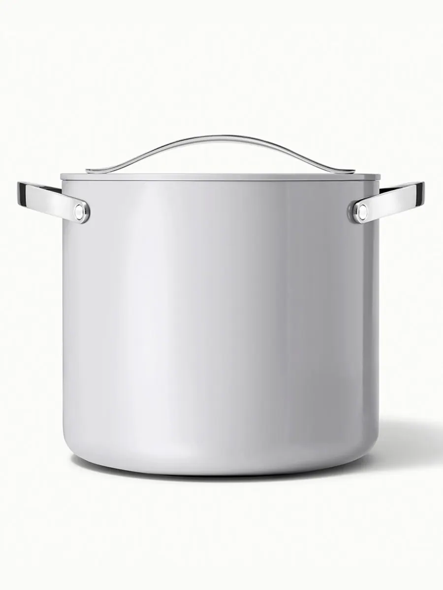 Посуда Cookware Plus с антипригарным покрытием, кастрюля для бульона Caraway — изображение 2 из 5, серый