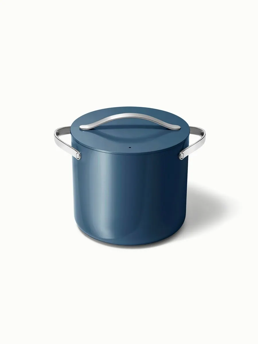 Посуда Cookware Plus с антипригарным покрытием, кастрюля для бульона Caraway — изображение 1 из 6, темно-синий