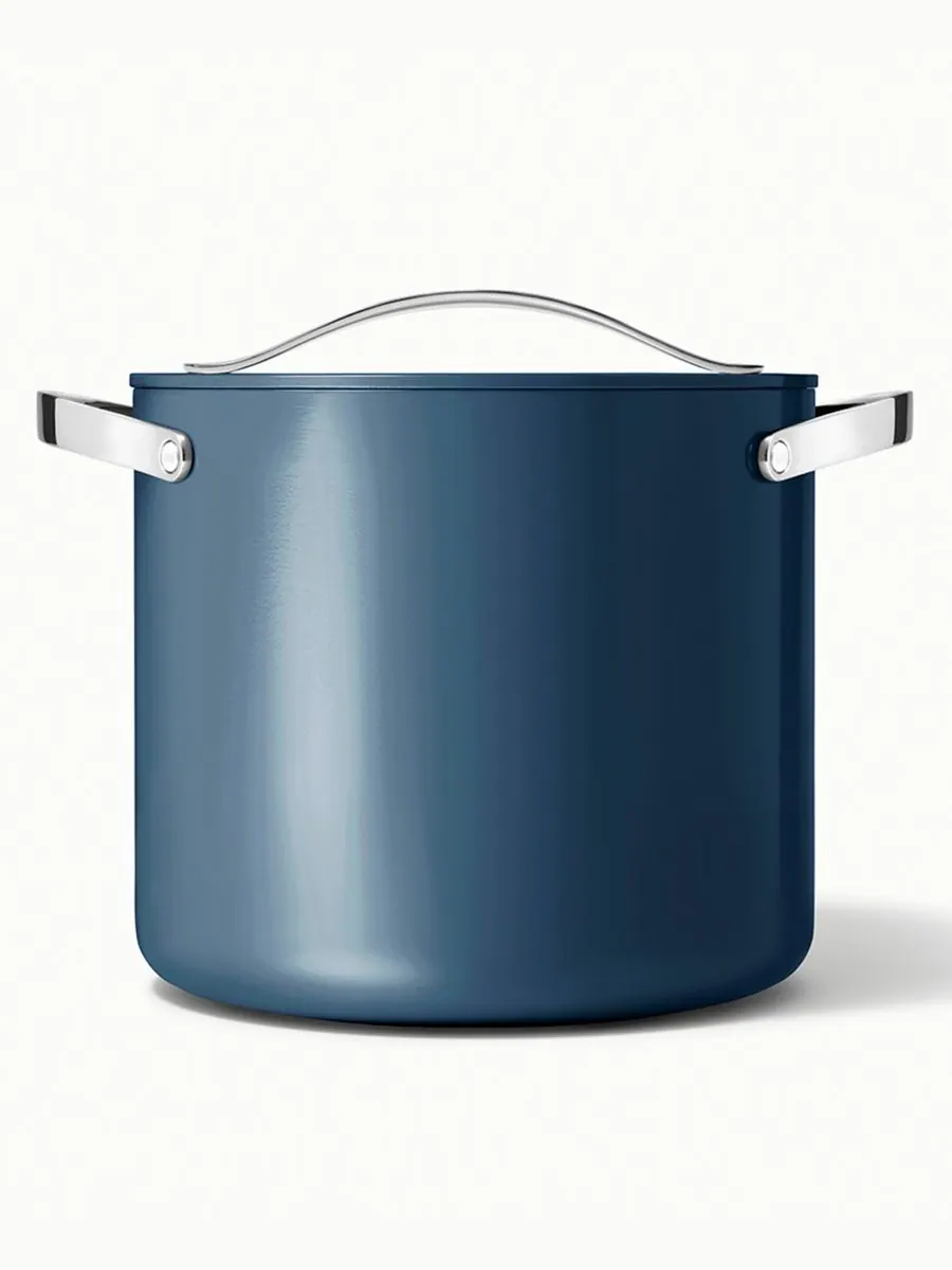 Посуда Cookware Plus с антипригарным покрытием, кастрюля для бульона Caraway — изображение 2 из 6, темно-синий