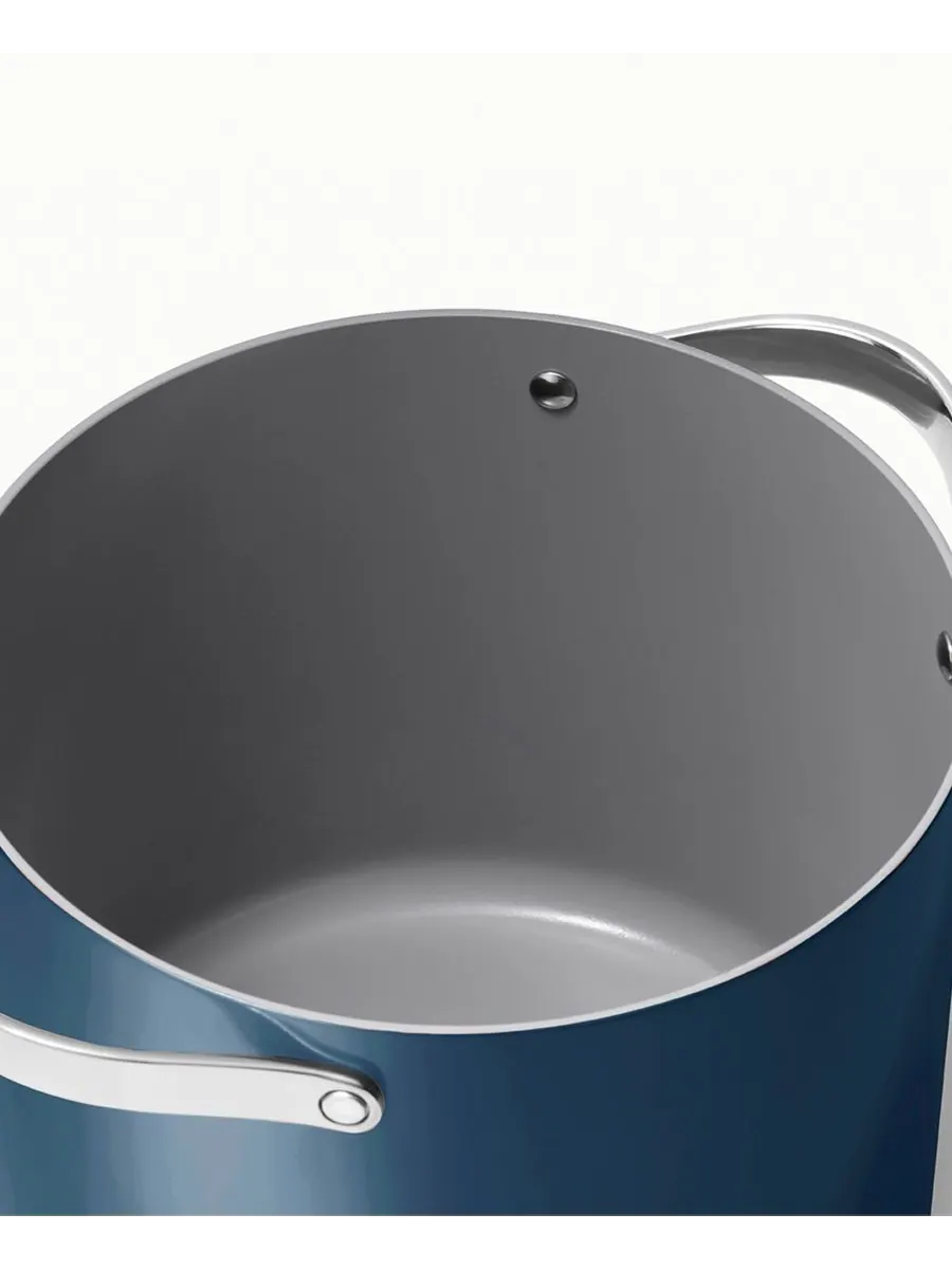 Посуда Cookware Plus с антипригарным покрытием, кастрюля для бульона Caraway — изображение 3 из 6, темно-синий