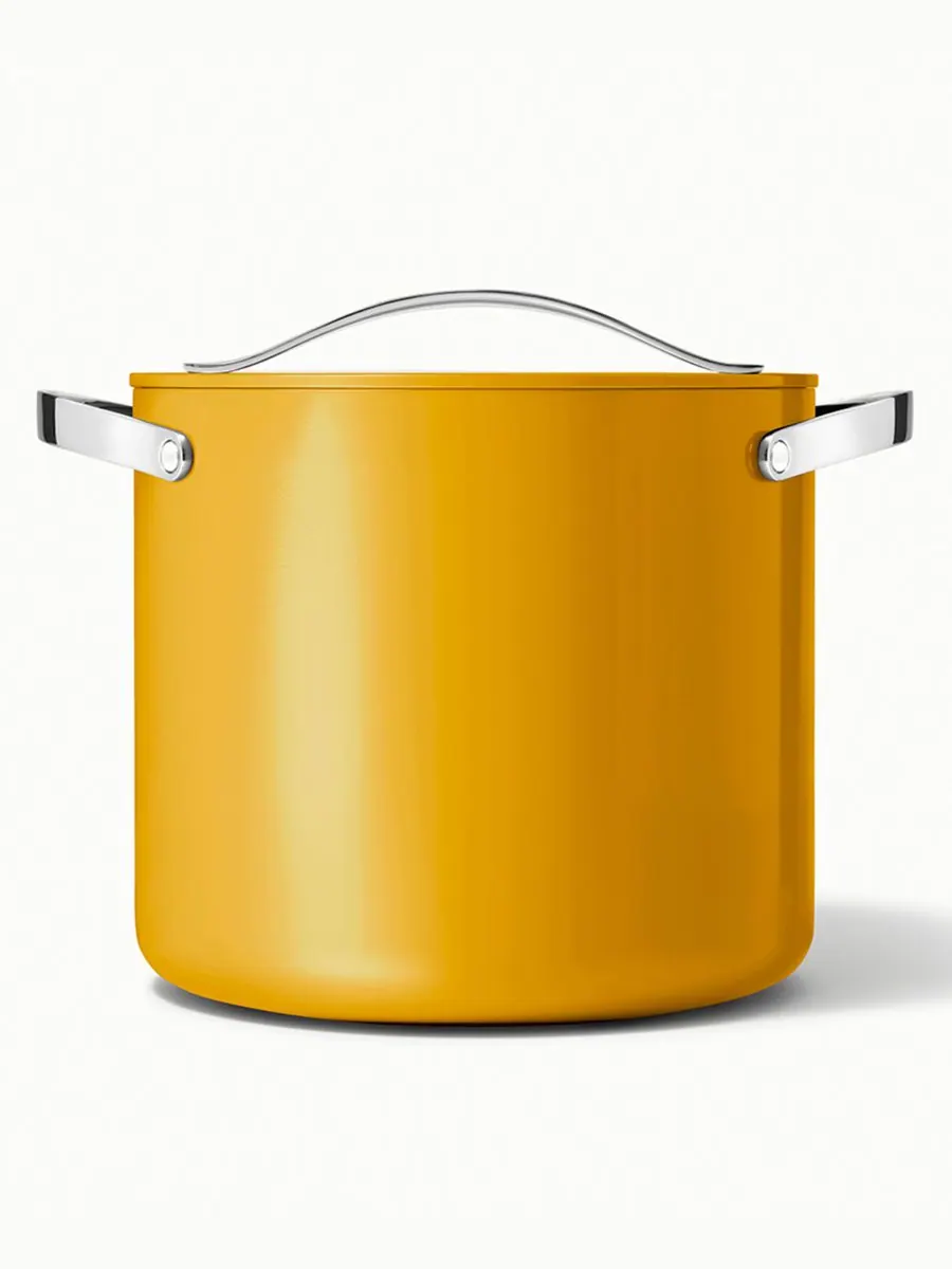 Посуда Cookware Plus с антипригарным покрытием, кастрюля для бульона Caraway — изображение 4 из 5, оранжевый