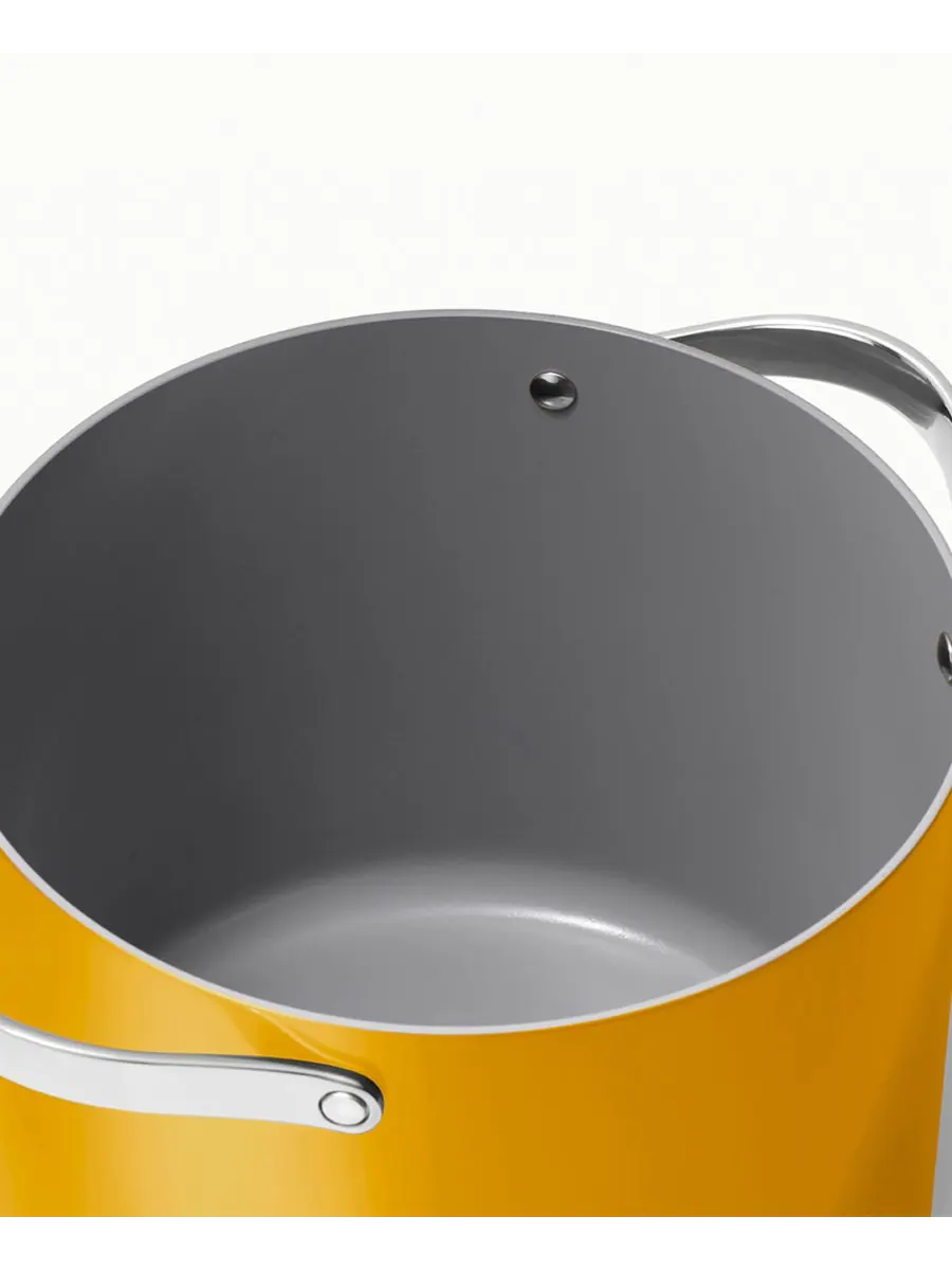 Посуда Cookware Plus с антипригарным покрытием, кастрюля для бульона Caraway — изображение 3 из 3, оранжевый