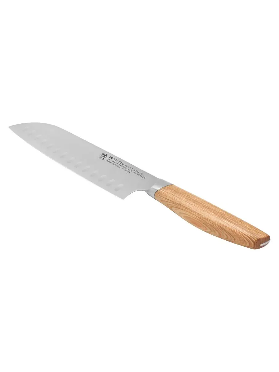 Нож Santoku Pakka 18 см Henckels — изображение 7 из 9, прозрачный