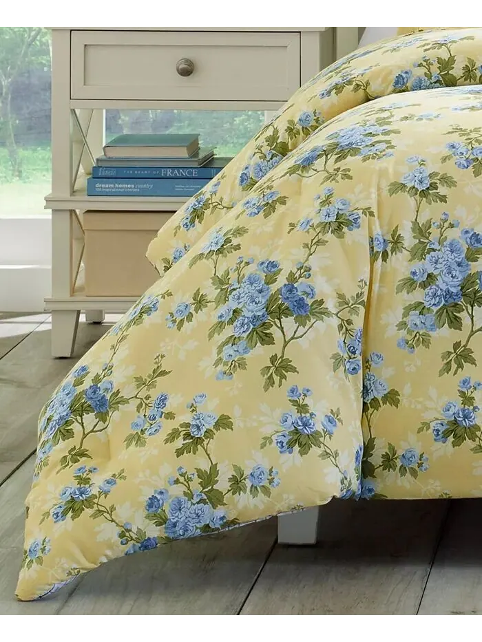 Двусторонние пододеяльники Cassidy из хлопка Laura Ashley — изображение 4 из 7, желтый