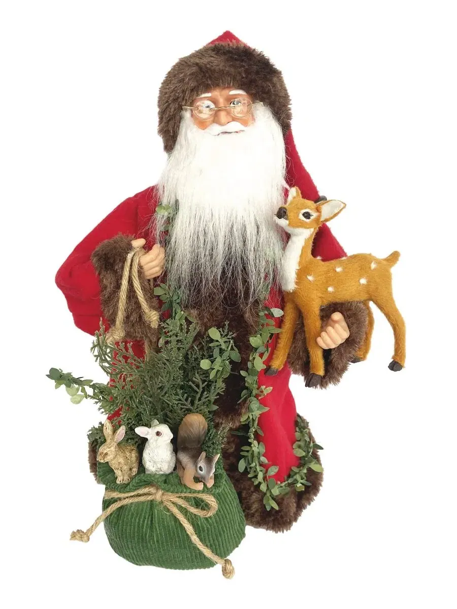 Фигурка Санта-Клауса высотой 38 см Santa'S Workshop — красный