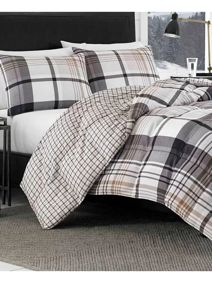 Комплект одеял в клетку «Нормандия» Eddie Bauer — изображение 2 из 13, черный
