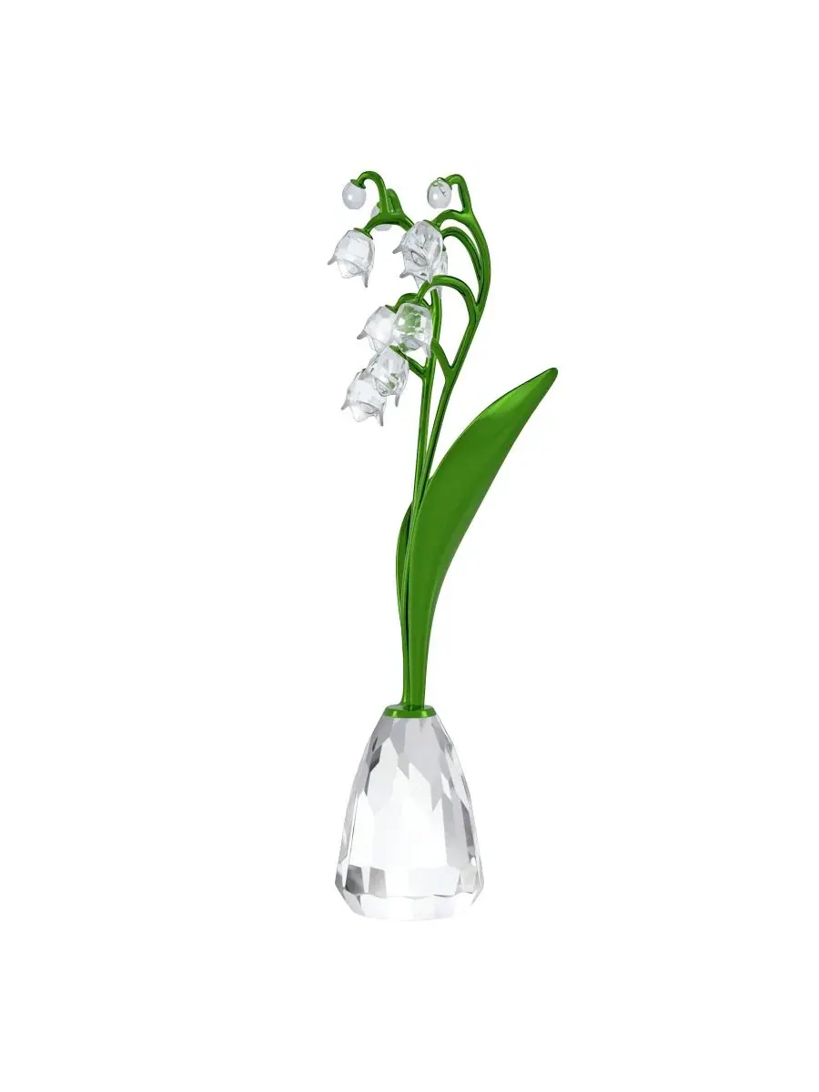 Фигурка Swarovski Florere Lily of The Valley Crystal Figurine — изображение 2 из 4, зеленый прозрачный