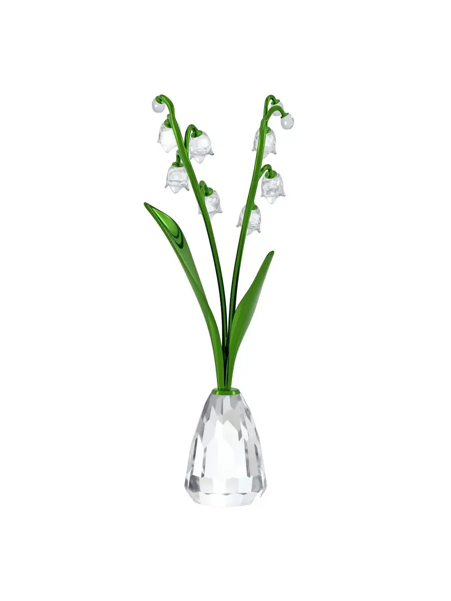 Фигурка Swarovski Florere Lily of The Valley Crystal Figurine — изображение 3 из 4, зеленый прозрачный