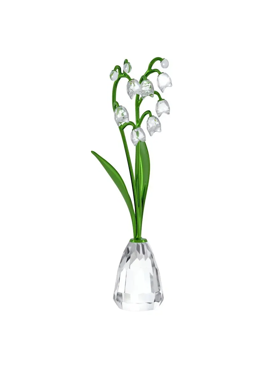 Фигурка Swarovski Florere Lily of The Valley Crystal Figurine — изображение 4 из 4, зеленый прозрачный