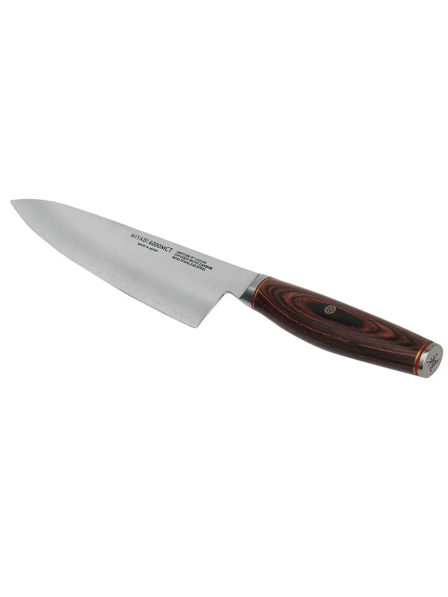 Кухонный нож Artisan 8 дюймов Miyabi — изображение 2 из 5, коричневый