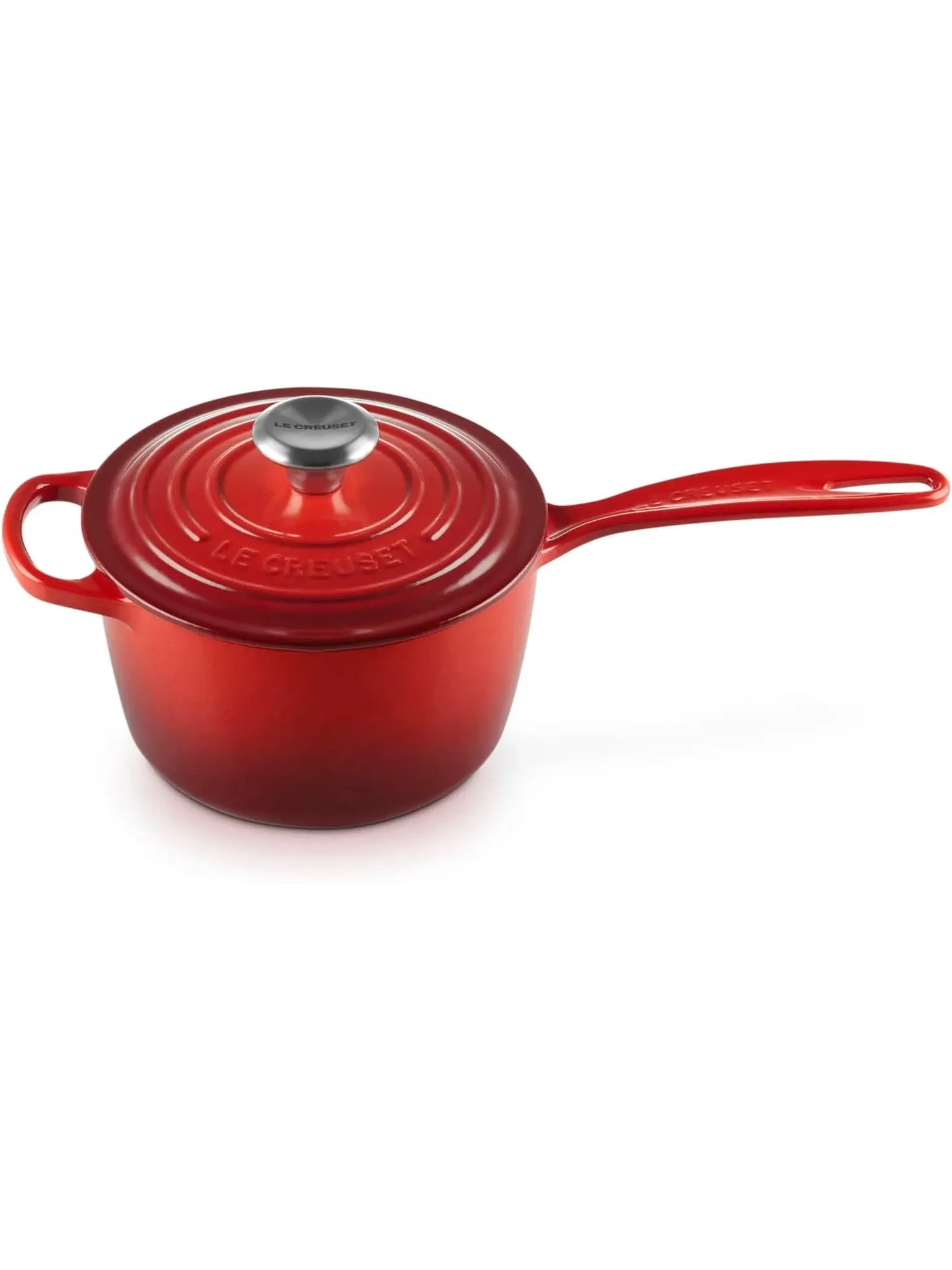 Набор чугунной эмалированной посуды Le Creuset Signature, 9 предметов — изображение 11 из 19, вишневый