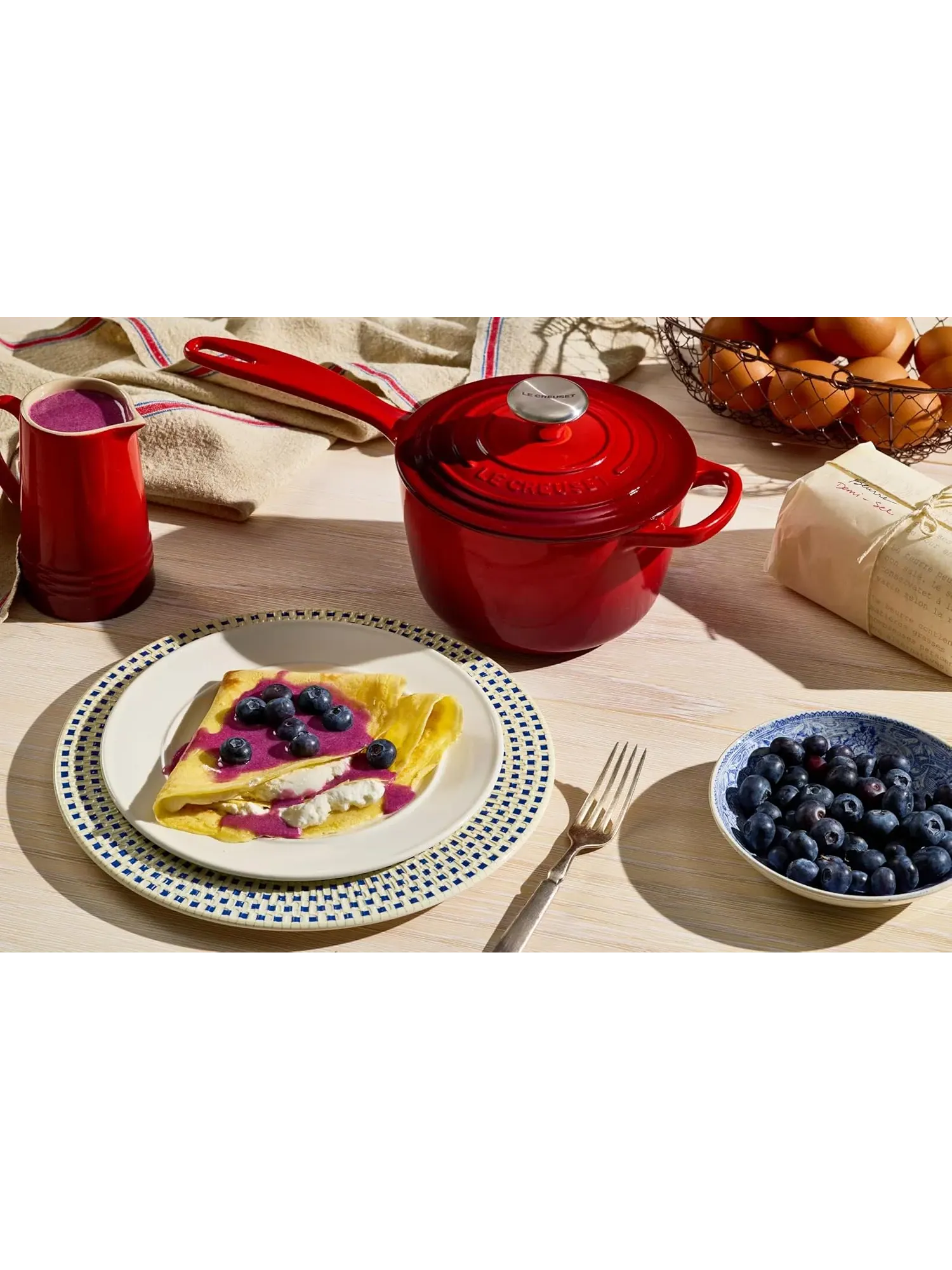Набор чугунной эмалированной посуды Le Creuset Signature, 9 предметов — изображение 18 из 19, вишневый