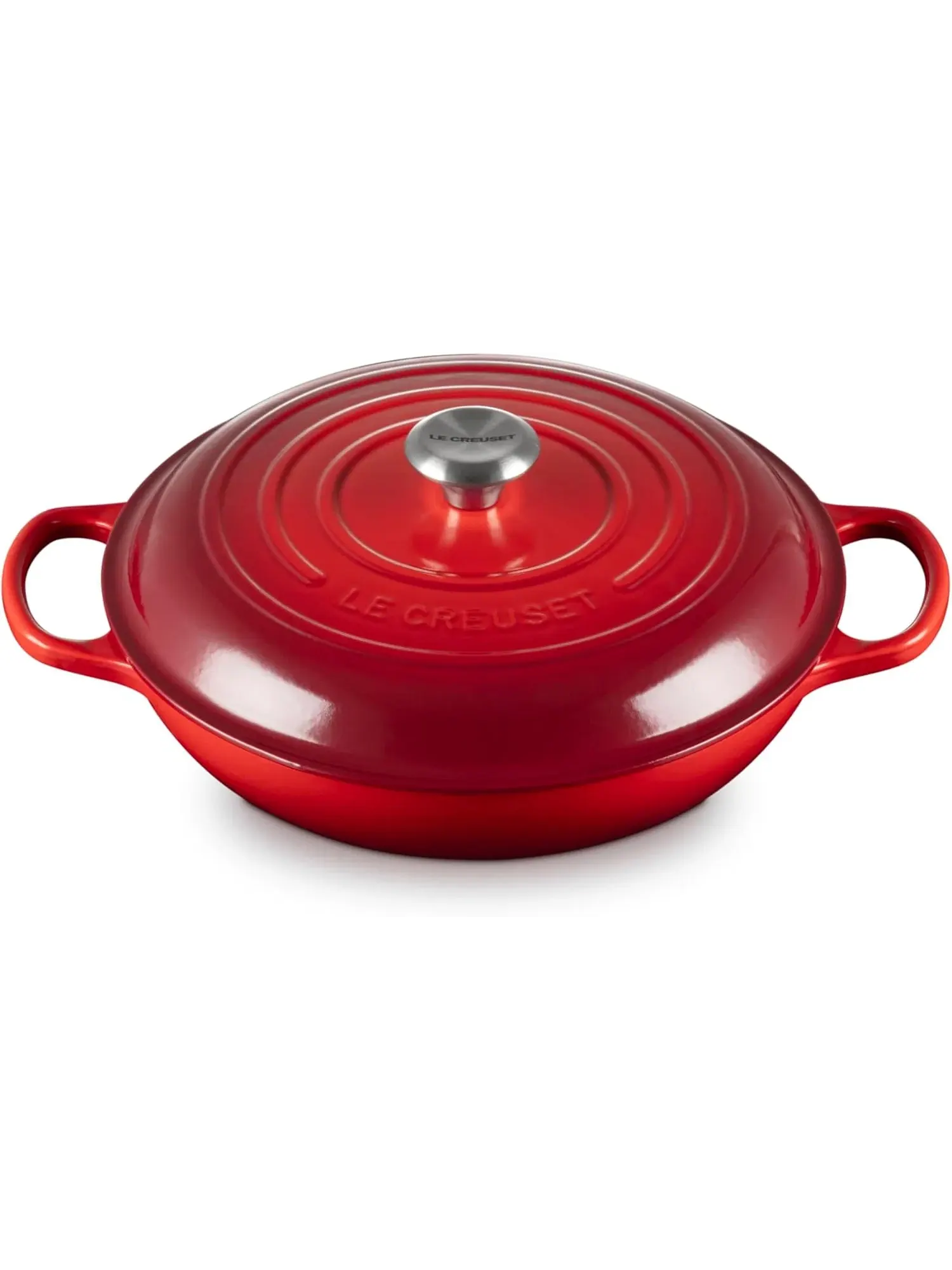 Набор чугунной эмалированной посуды Le Creuset Signature, 9 предметов — изображение 8 из 19, вишневый