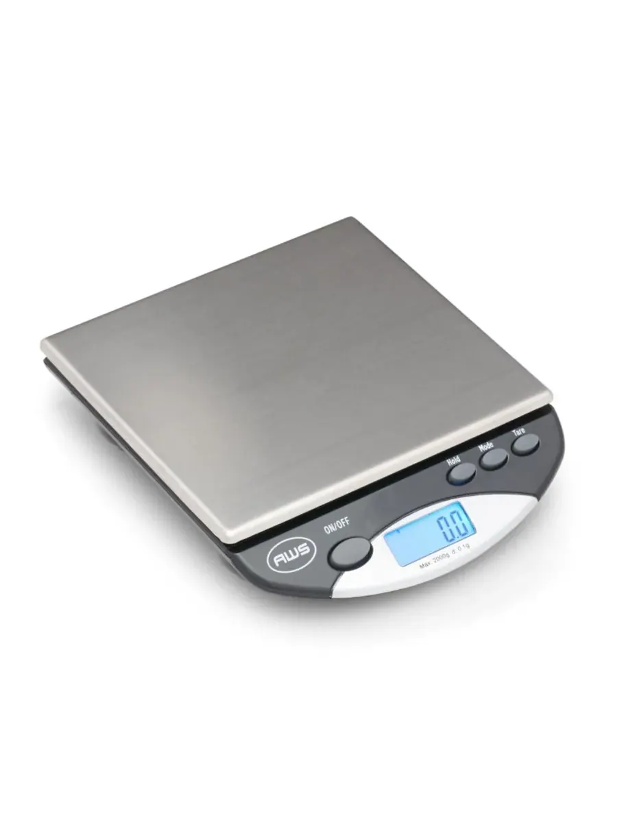 Компактные цифровые настольные весы AMW-2000, 2000 x 0,1 г American Weigh Scales — черный