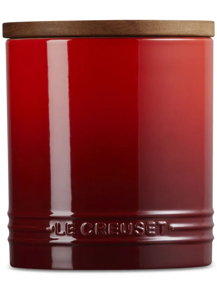 Фирменная керамическая банка с деревянной крышкой, 1 л Le Creuset