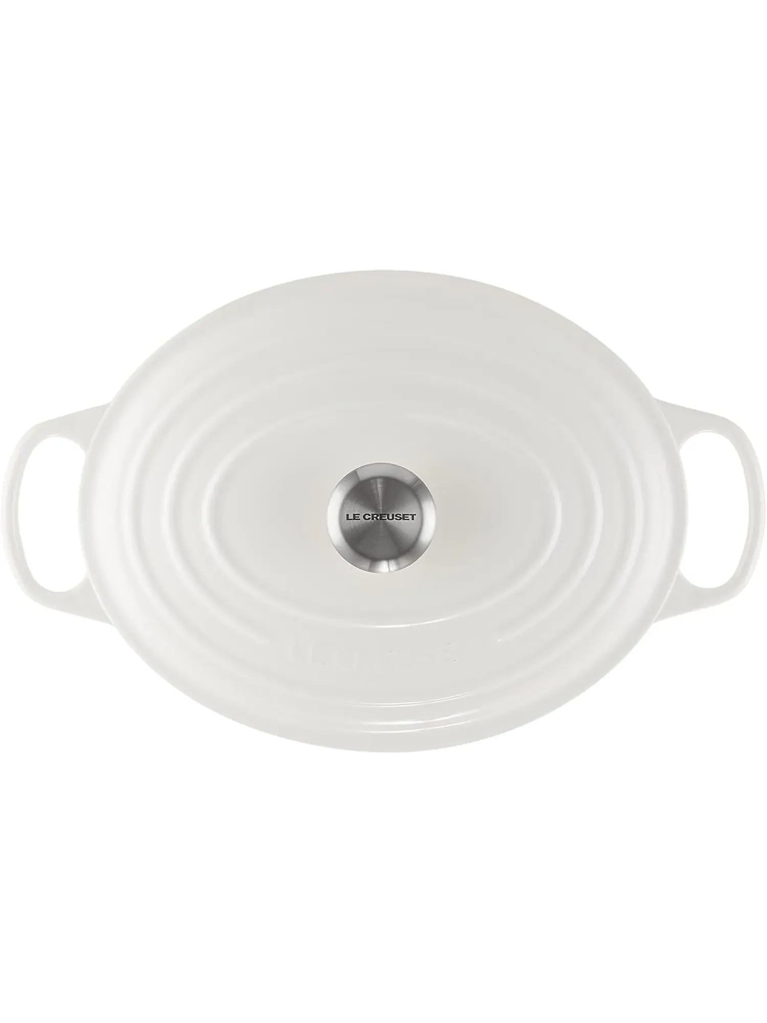 Кастрюля овальная Le Creuset Signature, 6,3 л, 31 см — изображение 2 из 7, белый