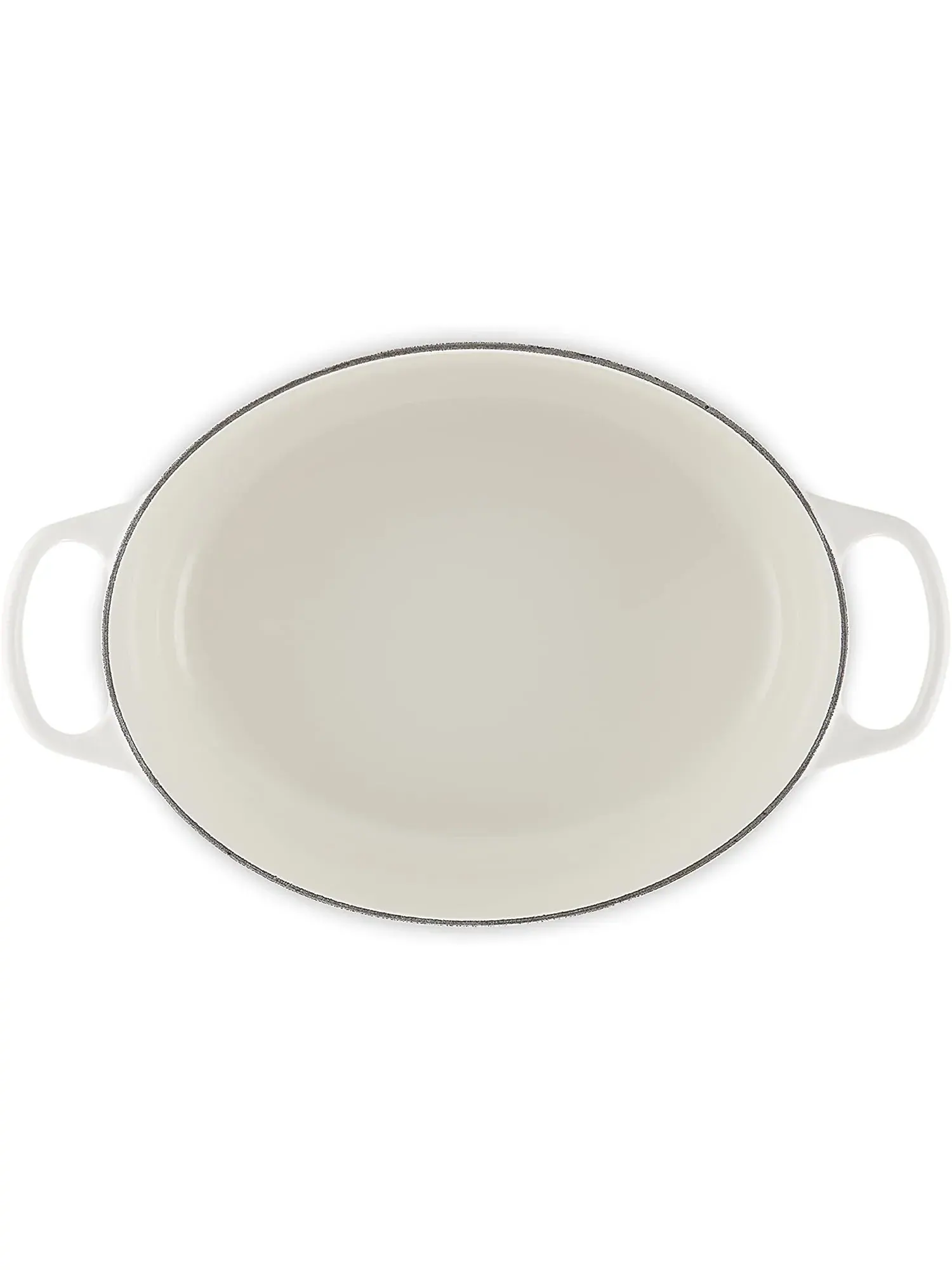 Кастрюля овальная Le Creuset Signature, 6,3 л, 31 см — изображение 3 из 7, белый