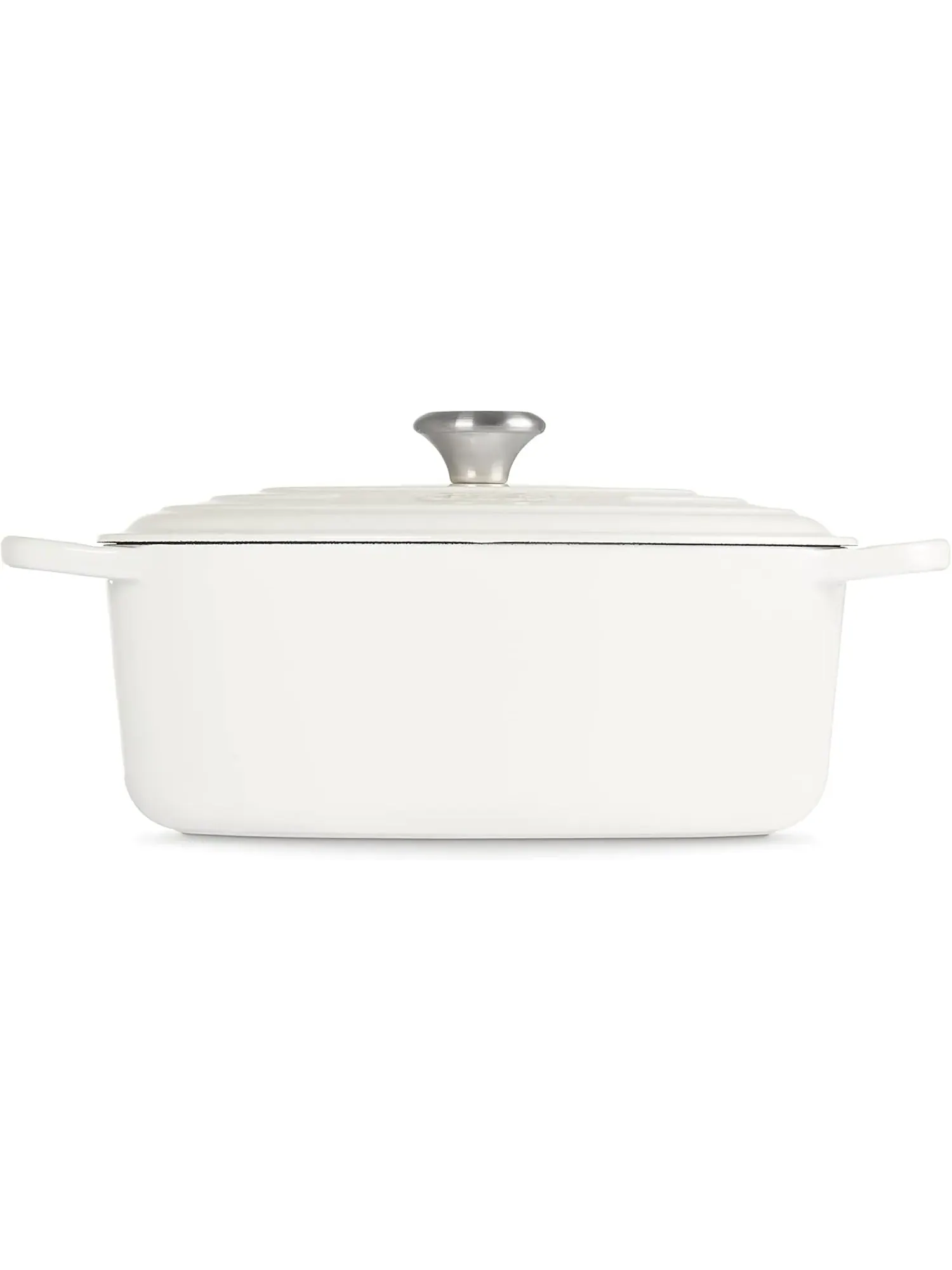 Кастрюля овальная Le Creuset Signature, 6,3 л, 31 см — изображение 4 из 7, белый