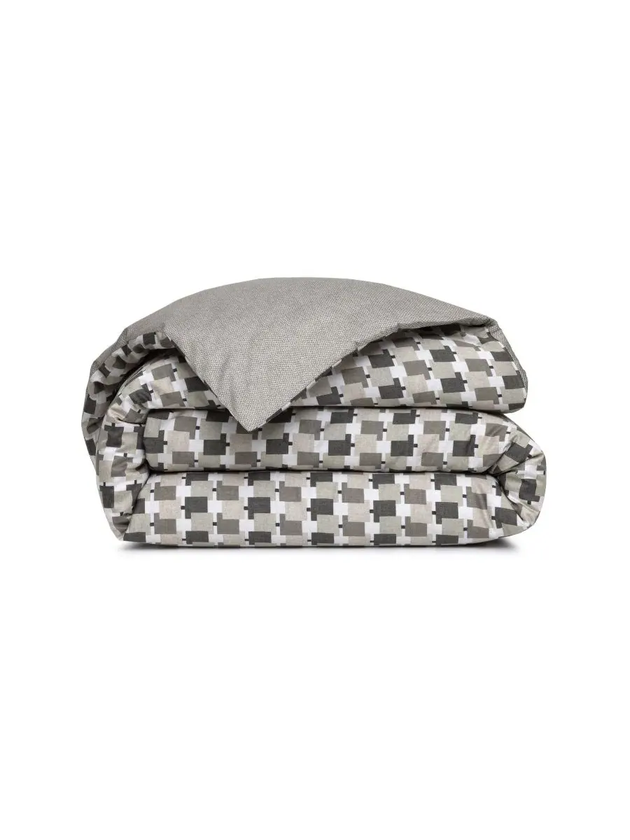 Пододеяльник Lucio Cotton из хлопкового сатина, 92x92 см Boss Home — изображение 3 из 5, тауп