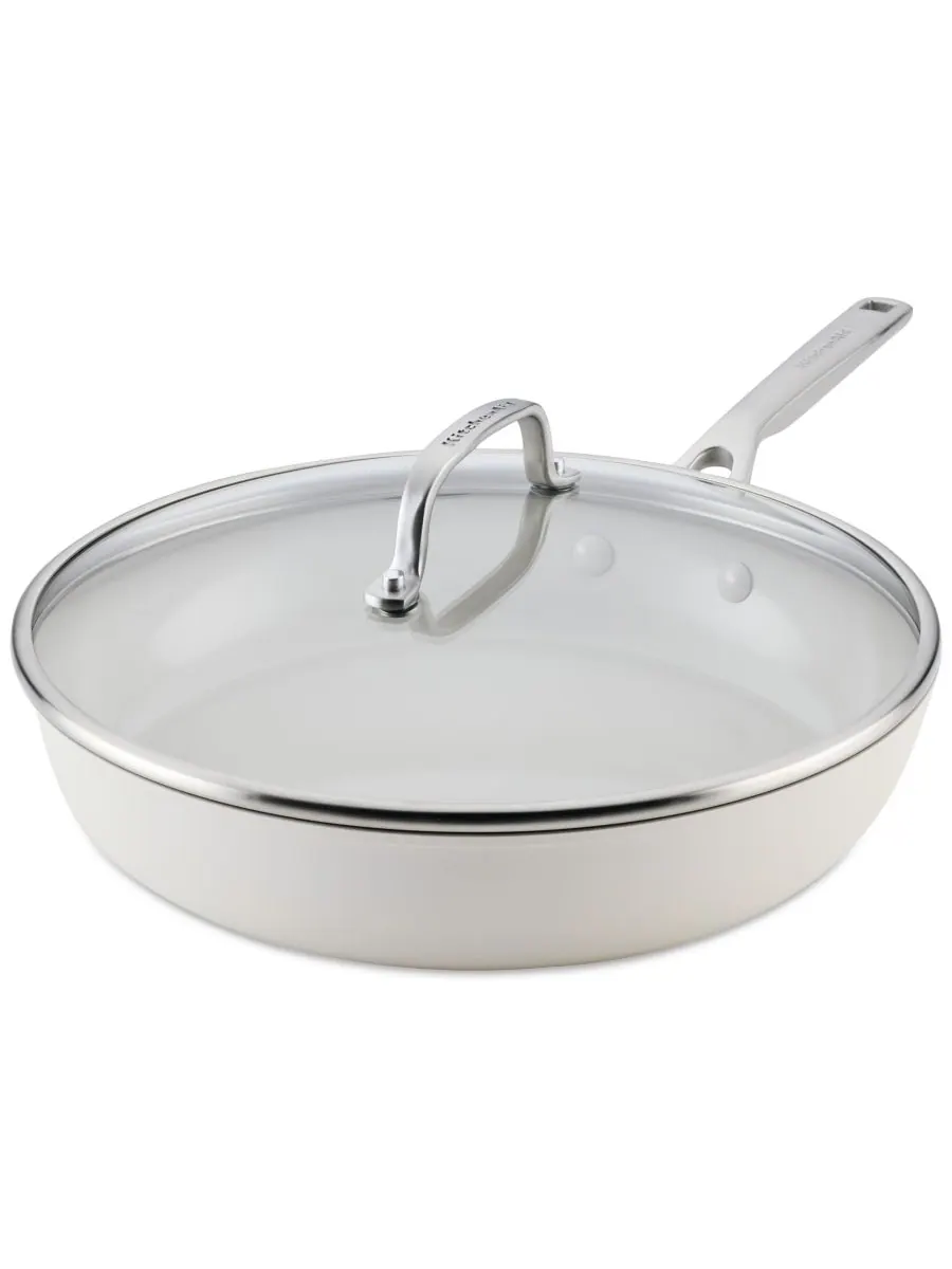 Сковорода с крышкой KitchenAid Hard-Anodized Ceramic Induction, 31 см