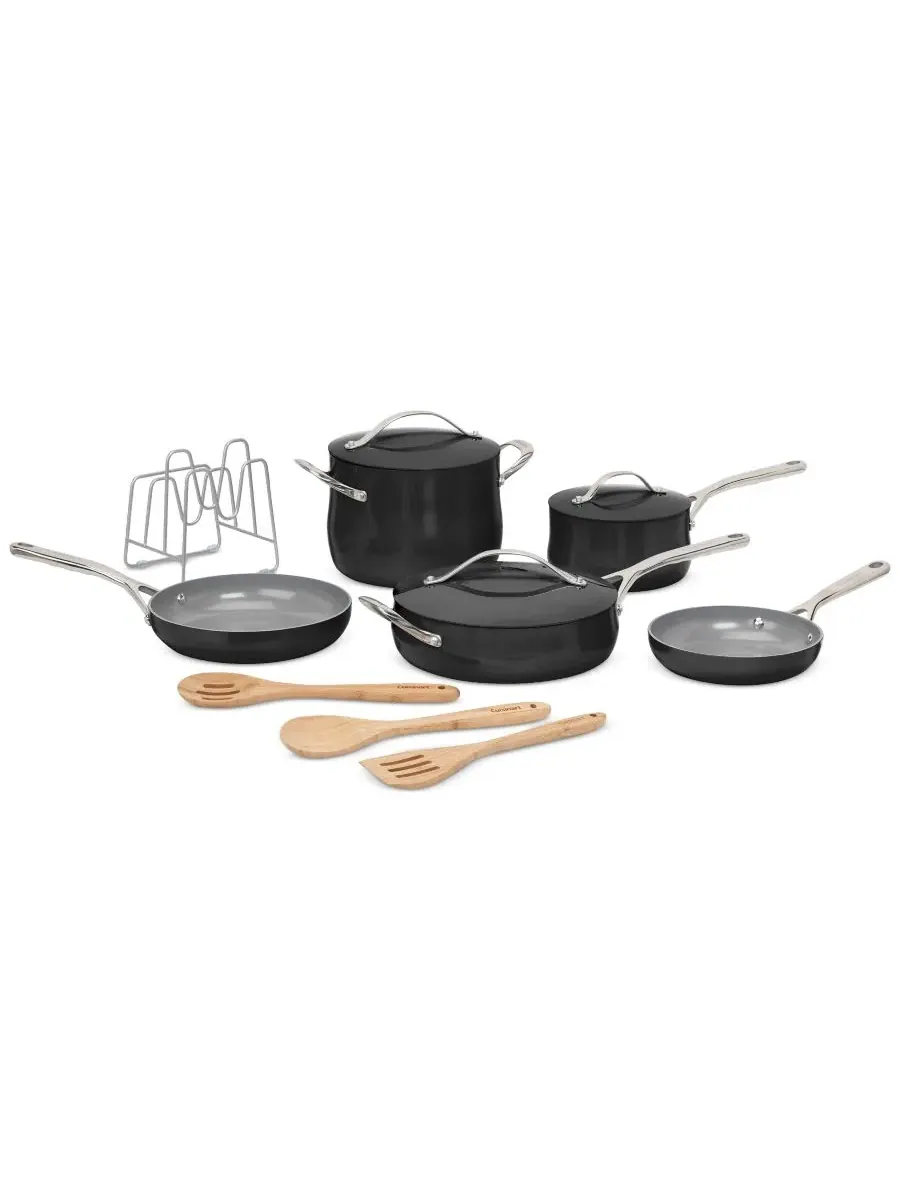 Кулинарный набор из 12 предметов, керамическая посуда Cuisinart — изображение 1 из 4, черный