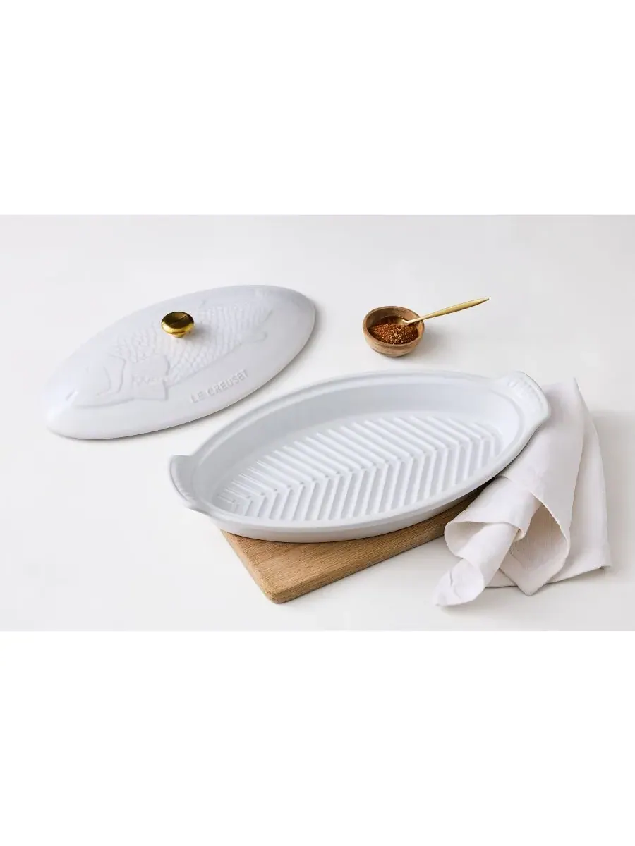 Форма для запекания рыбы Le Creuset, 34 см, 1,6 л — изображение 6 из 7, белый
