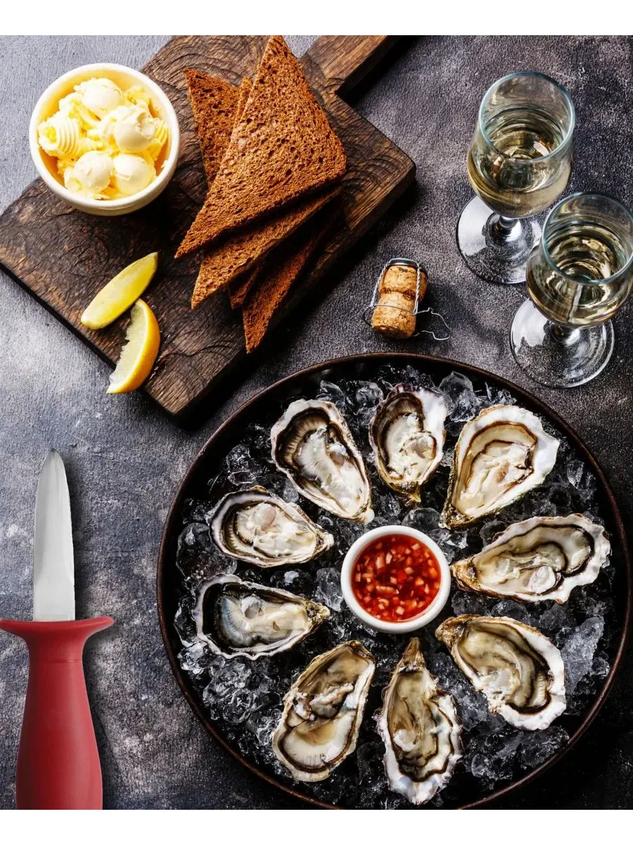Набор из 4 ножей для устриц "Maine Man" Maine Man Seafood — изображение 4 из 5, красный