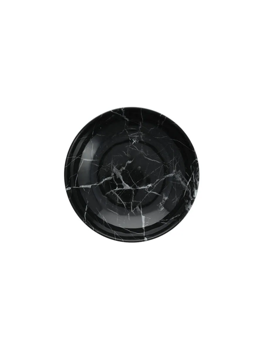Набор из 6 круглых мисок Melamine Palace Onyx Coupe Fortessa — изображение 6 из 6, черный