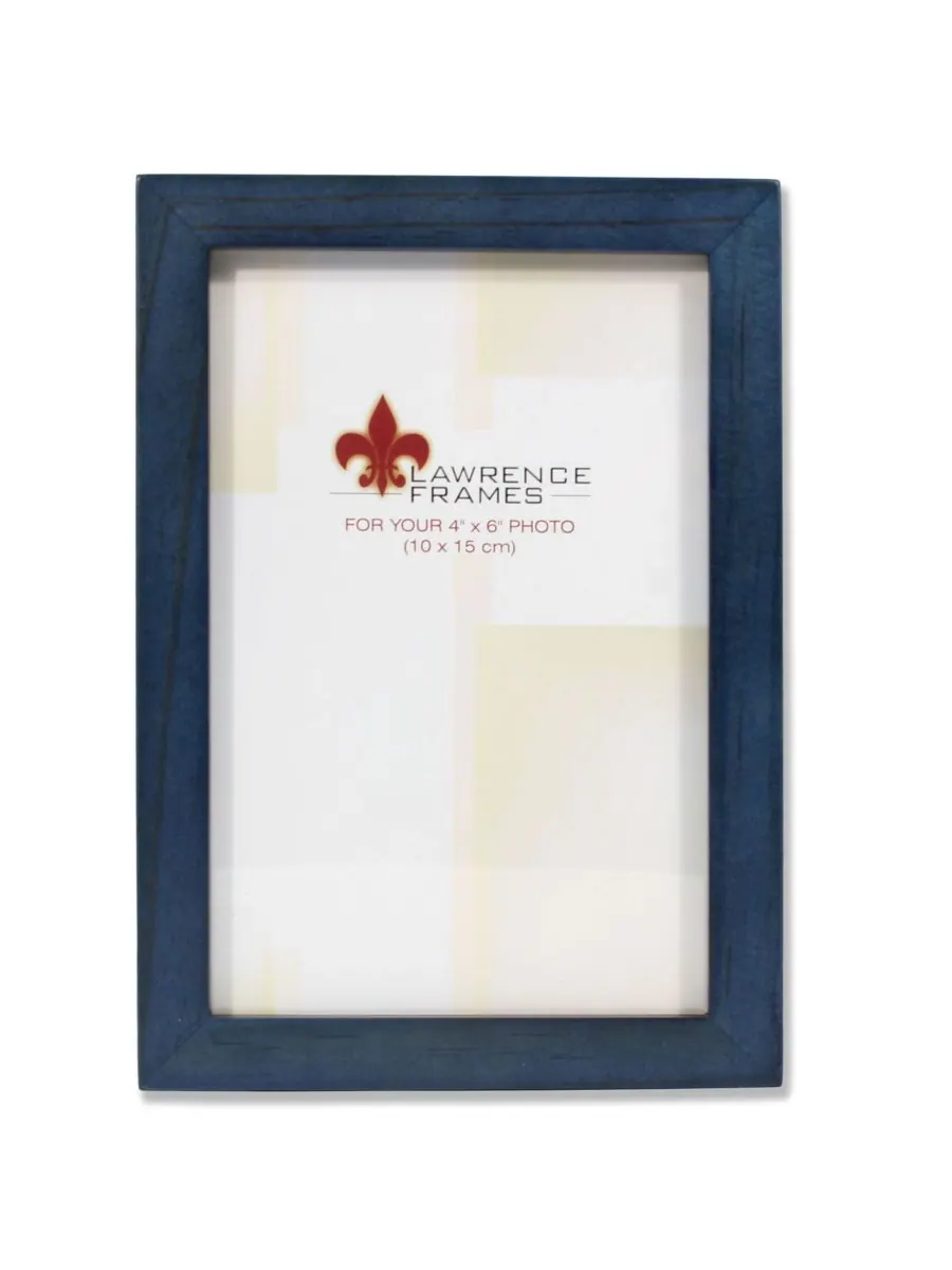 Lawrence Frames Рамка для картины из синего дерева - Коллекция "Галерея" - 4" x 6"