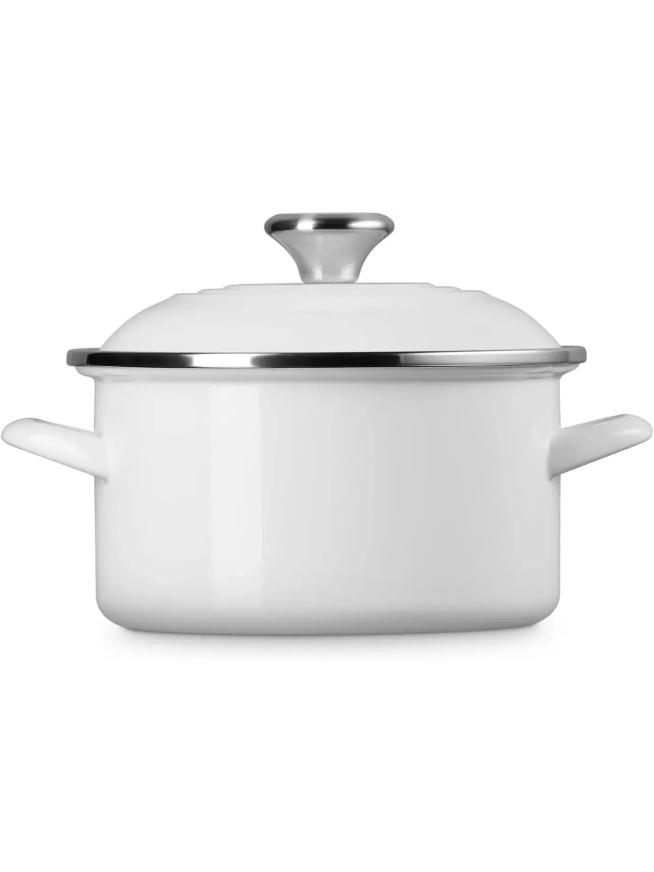 Кастрюля Le Creuset Enamel on Steel Stockpot, 3,6 л — изображение 4 из 6, белый