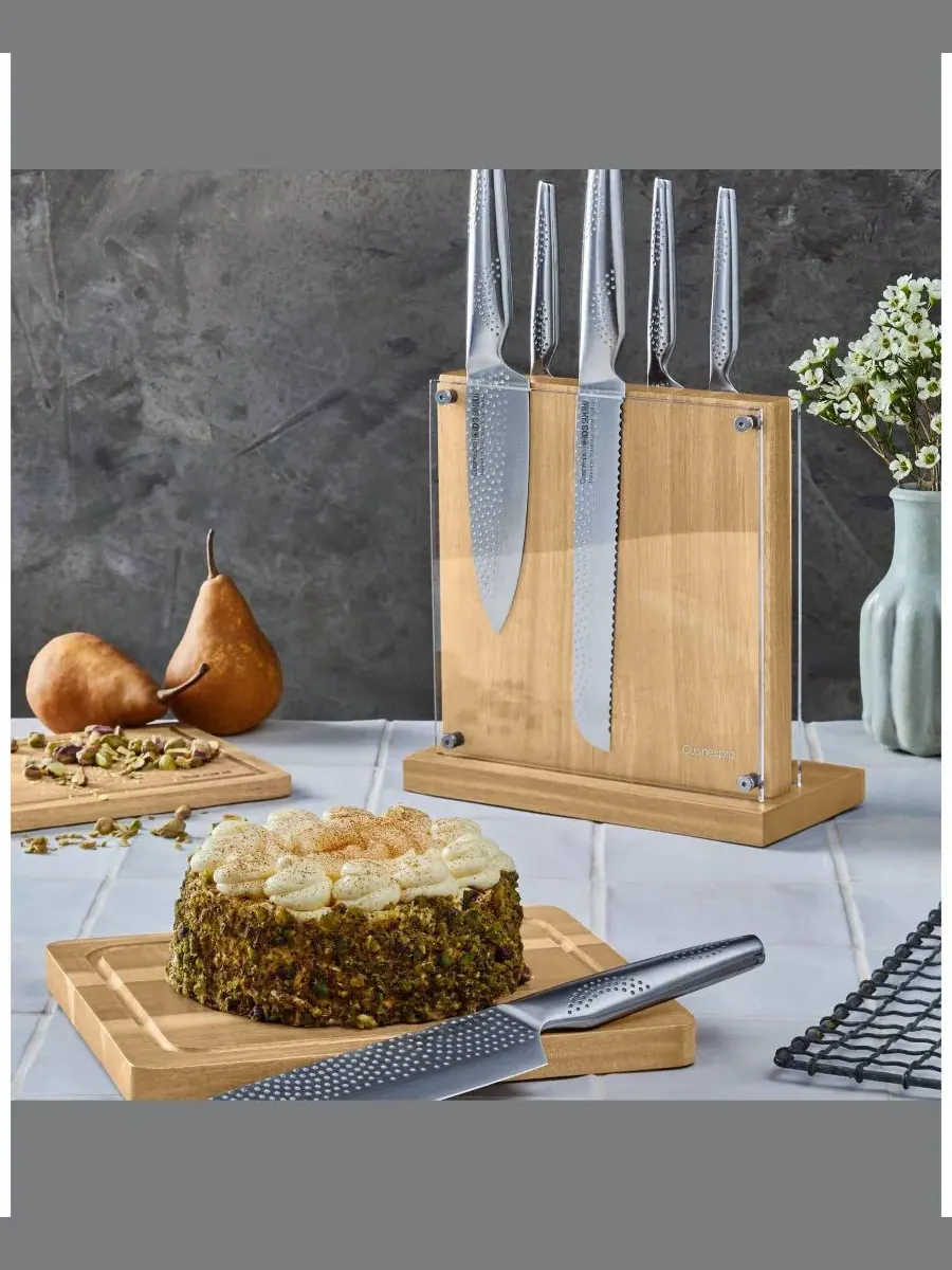 Набор ножей iD3 SAMURAI Sato из 7 предметов с подставкой Cuisine::Pro — изображение 3 из 10, серебряный